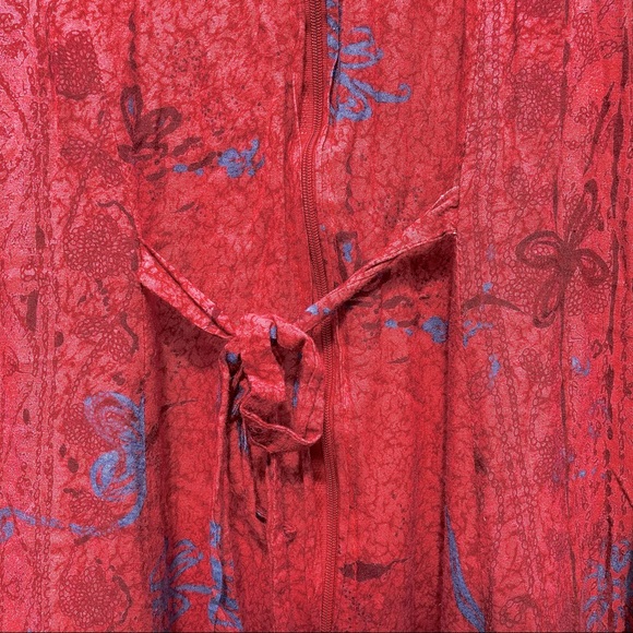 Vintage rayon summer/vacation dress. Sz xl. - Picture 2 of 5